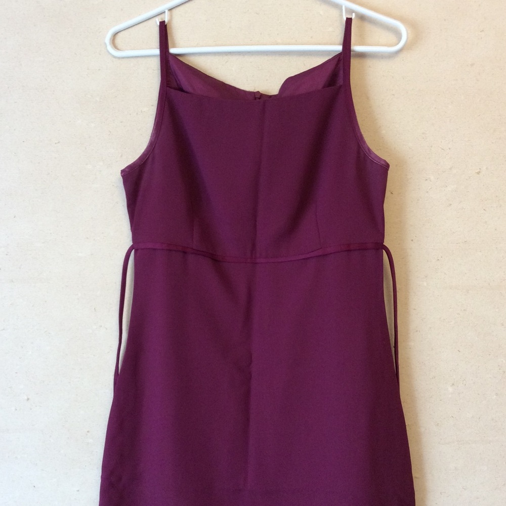 Burgundy formal floor length dress